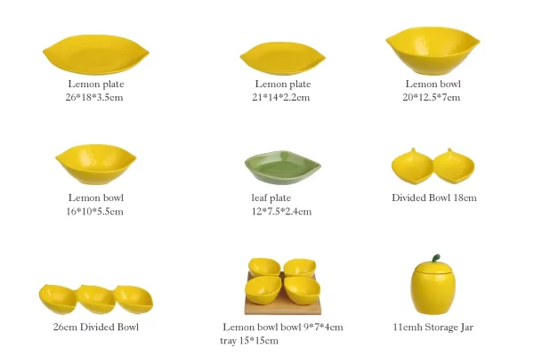 Lemon Shape Serving Bowls and Dishes Wholesale Supply-4