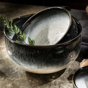Noodle Soup Bowl Wholesale, Reactive Glaze Gradient Bowls-2