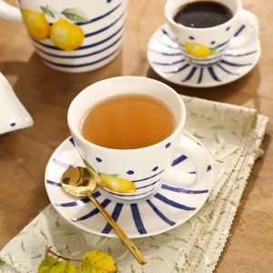 Tea Cups and Pots Wholesale, Lemon Theme Ceramic Teaware-2