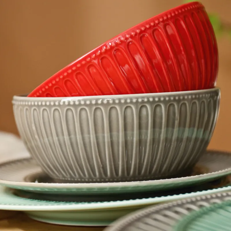 Bright Colored Dinner Sets Wholesale Porcelain Crockery Sets-5