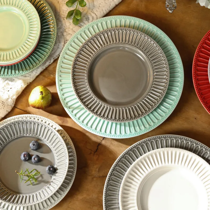 Bright Colored Dinner Sets Wholesale Porcelain Crockery Sets-9