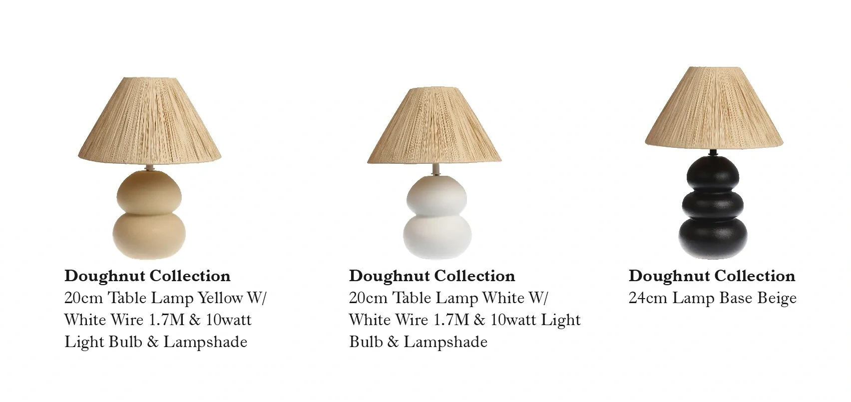 Ceramic Table Lamps Wholesale with Light Bulb & Lampshade-4