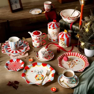 Circus-Themed Colored Tableware Wholesale Complete Sets-1