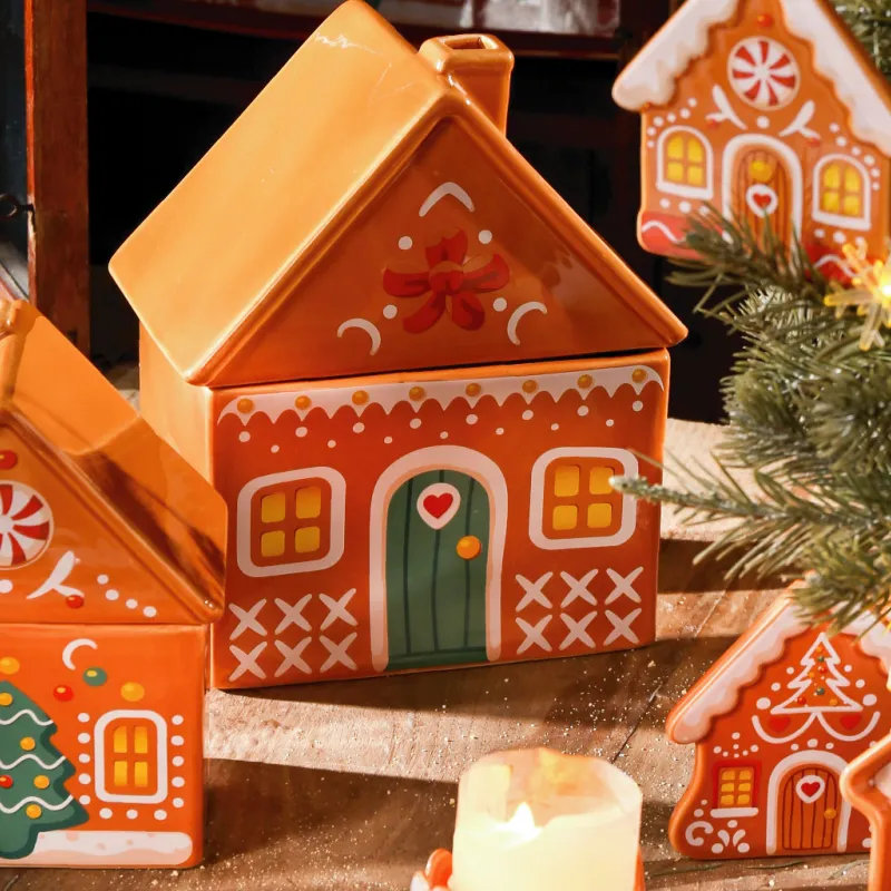 Embossed Dinnerware Sets Wholesale With Gingerbread Design-6