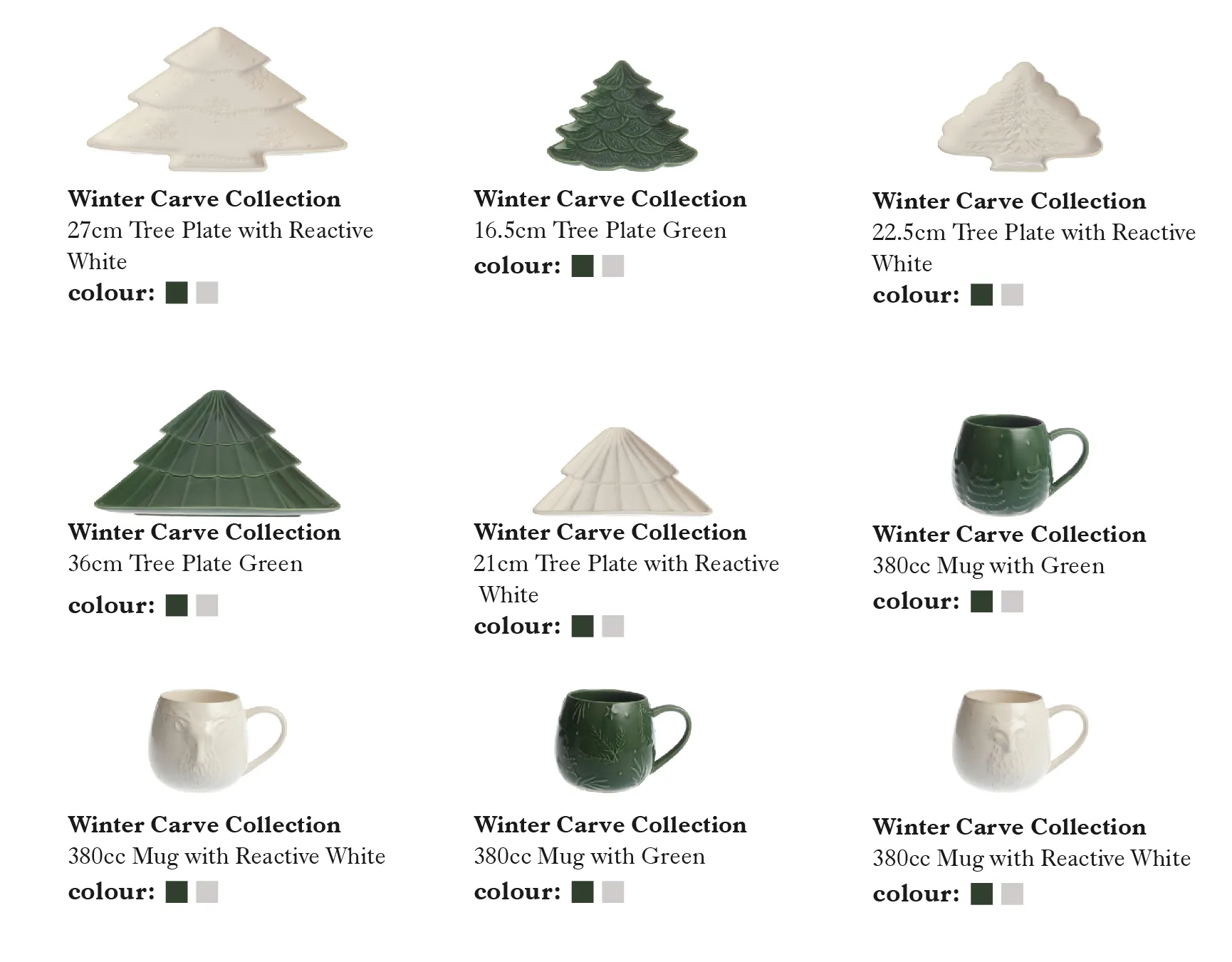 Green Christmas Tableware Wholesale with Deer & Tree Designs-14