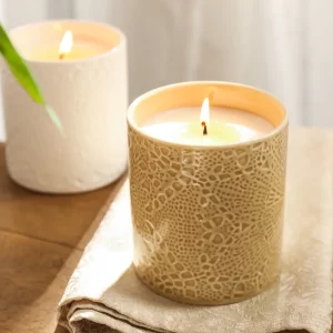 Vasos para Velas con Textura de Encaje al por Mayor en Múltiples Colores-2