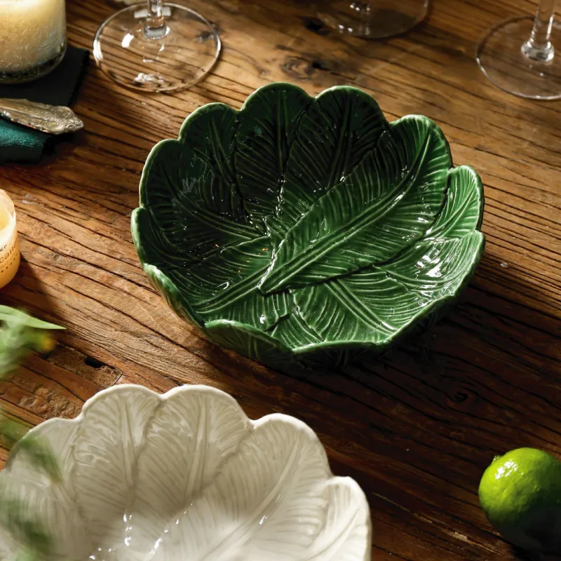 Natural Leaf Shape Porcelain Dinnerware Wholesale Supply-2
