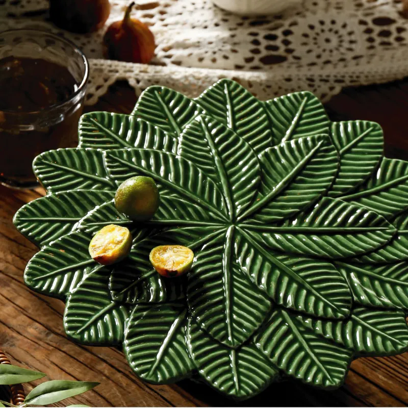 Natural Leaf Shape Porcelain Dinnerware Wholesale Supply-6