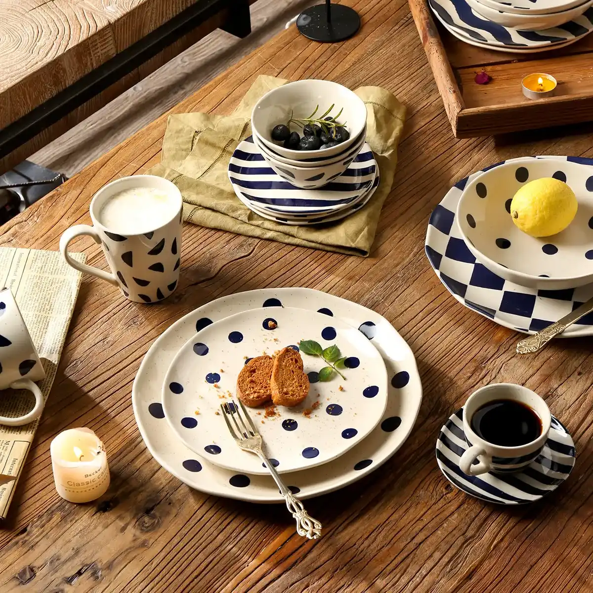 Nordic-Style Bulk Ceramic Dishes With Exquisite Patterns-1