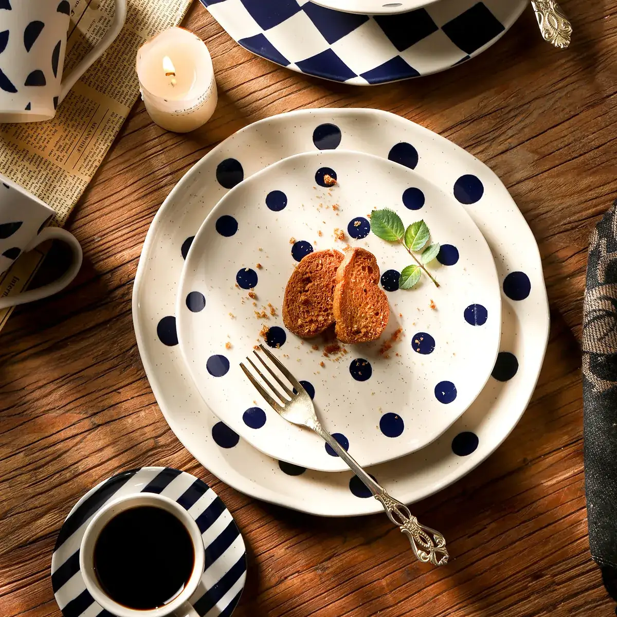 Nordic-Style Bulk Ceramic Dishes With Exquisite Patterns-2