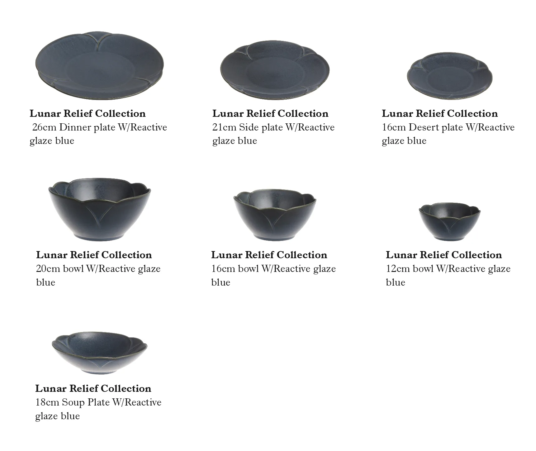 Wholesale Stoneware Dinnerware, Reactive Glaze Blue Crockery-8