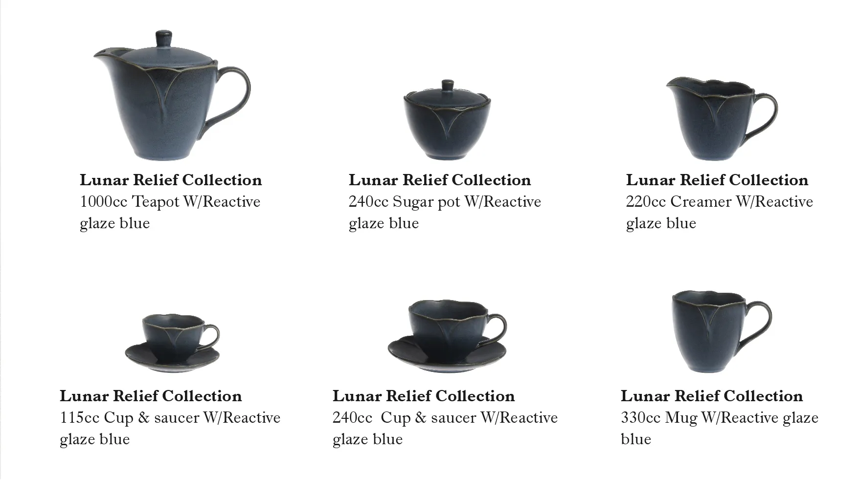 Wholesale Stoneware Dinnerware, Reactive Glaze Blue Crockery-9