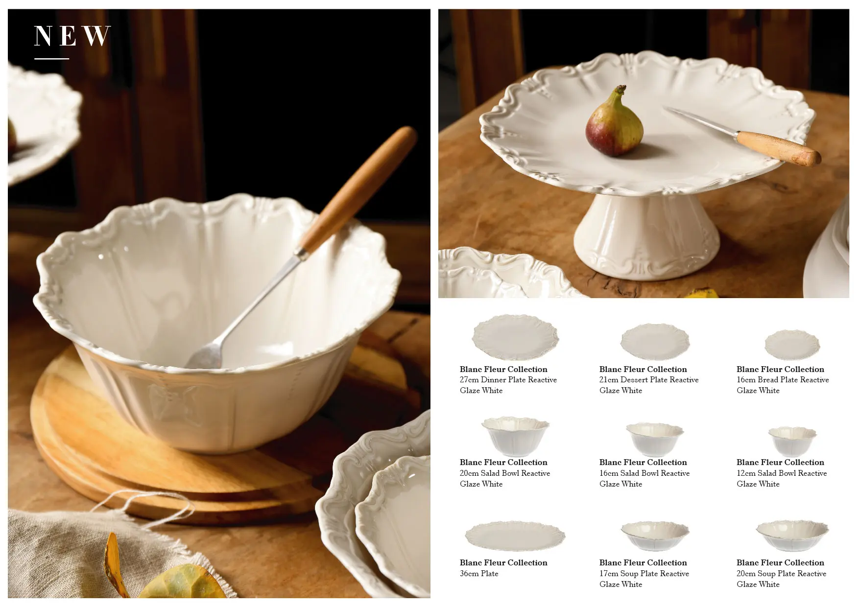 Wholesale White Dinnerware Set, Flower Shape Crockery Supply-3