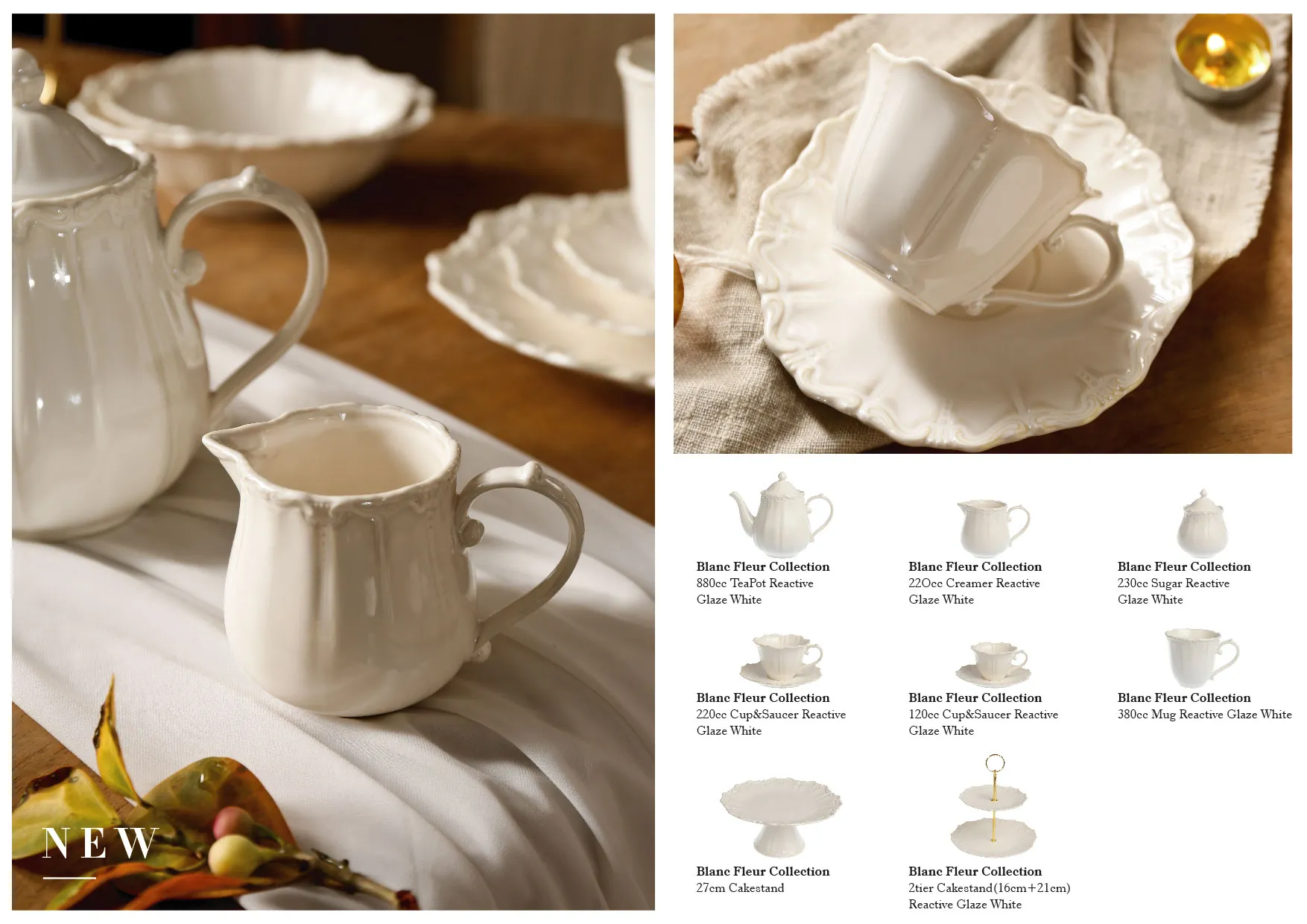 Wholesale White Dinnerware Set, Flower Shape Crockery Supply-7