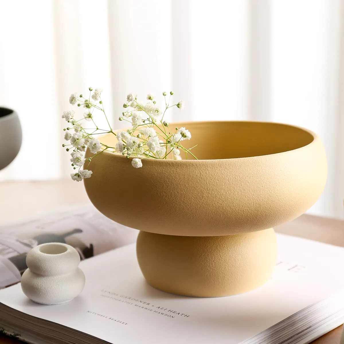 Ceramic Home Decor Vases Wholesale, Stacked Ring Design-6