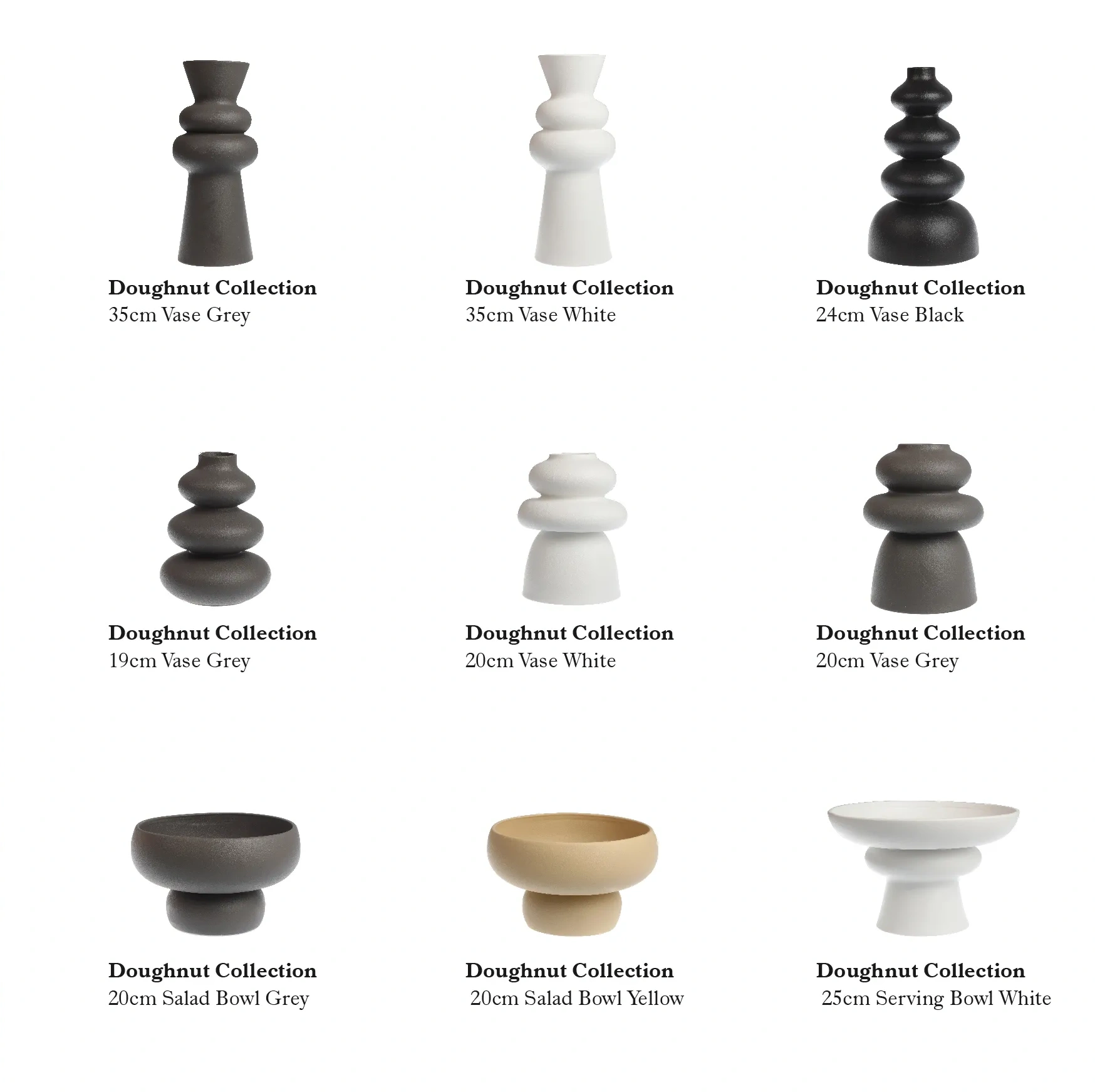 Ceramic Home Decor Vases Wholesale, Stacked Ring Design-7