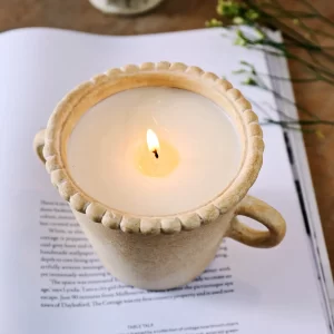 Double-Handle Wholesale Candle Vessels With 8%OUD Soy Wax-1