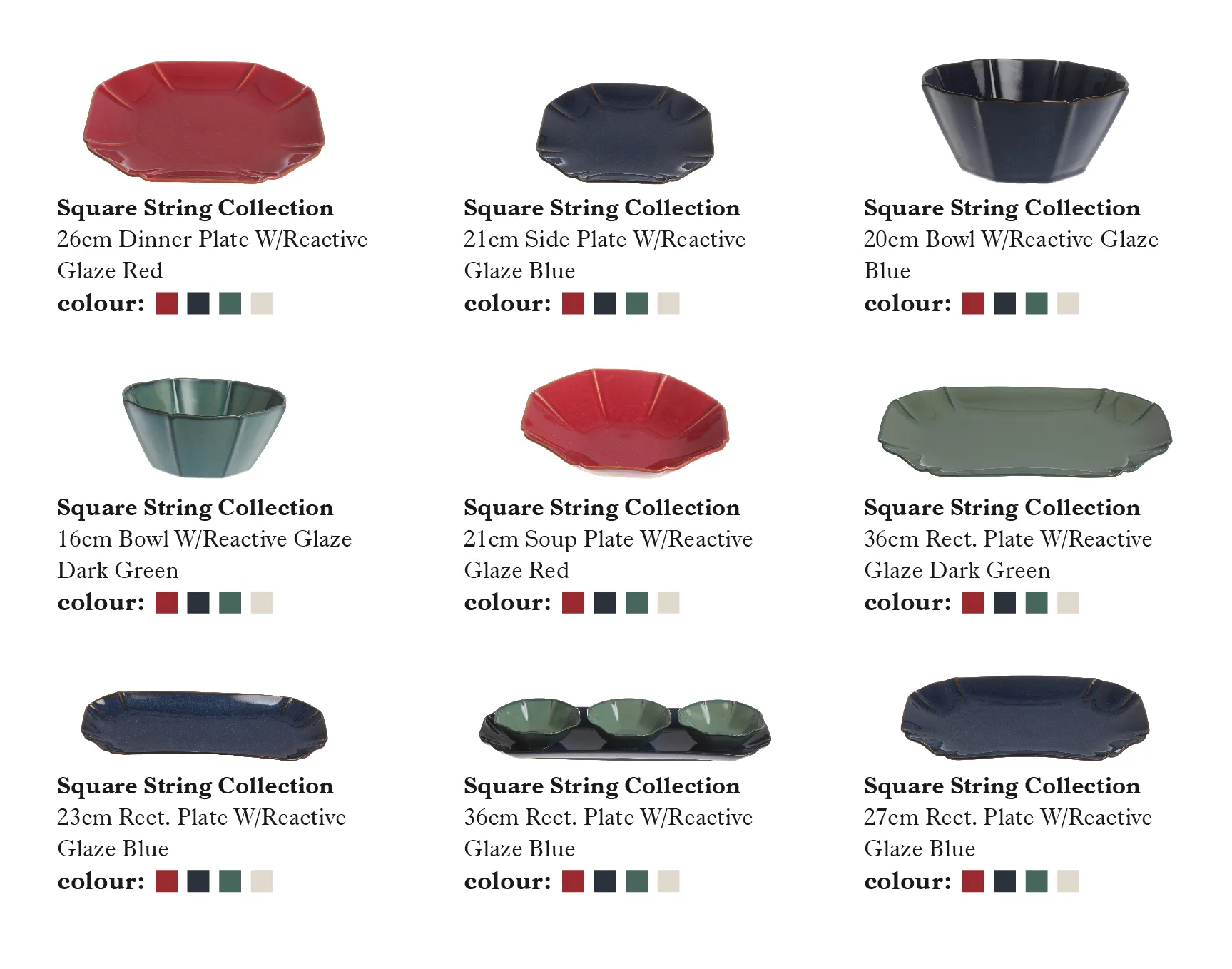 Fine Dining Dinnerware Wholesale, High-Saturation Color Set-9