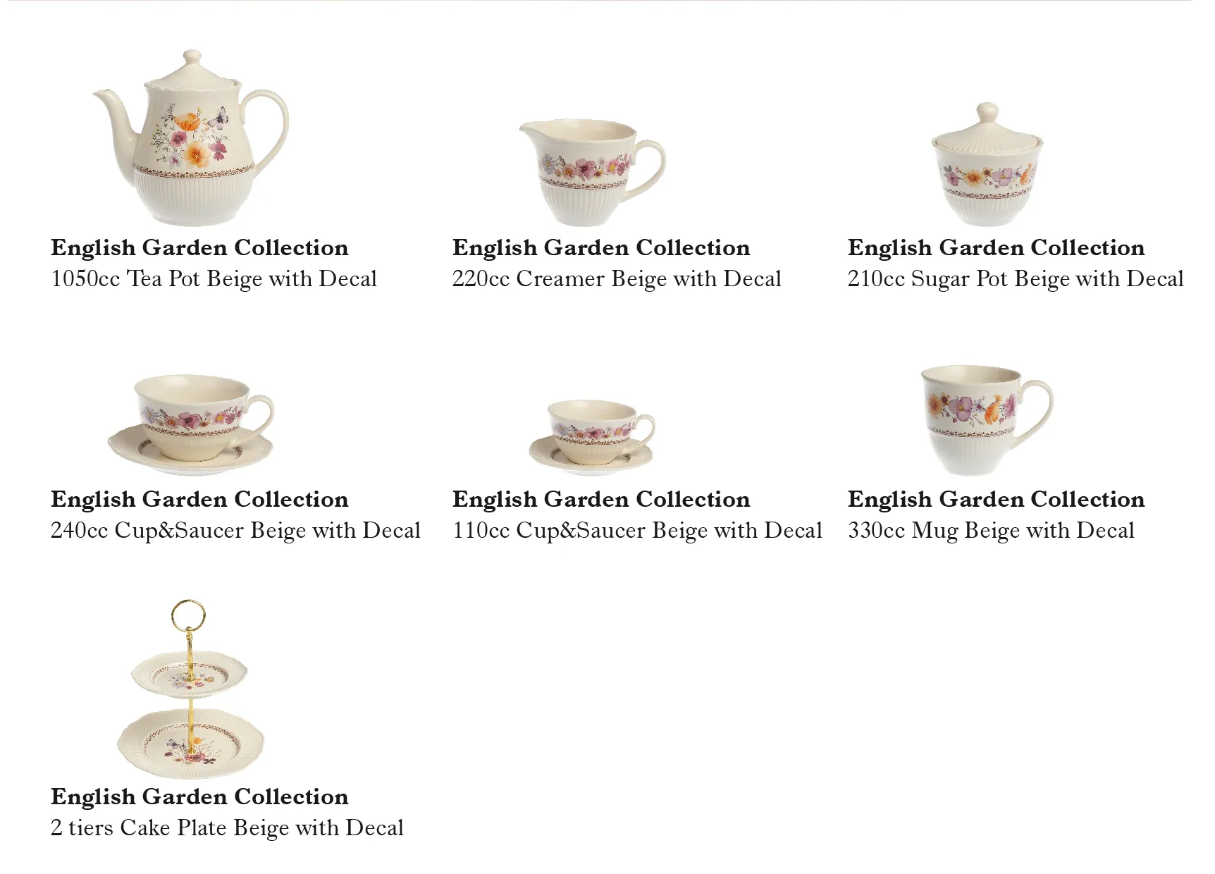 Floral Crockery Set Wholesale With Lifelike Butterfly Motifs-10