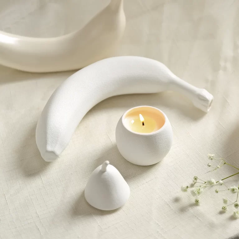 フルーツ型セラミックキャンドルジャー(蓋付き)卸売、大豆ワックス-3