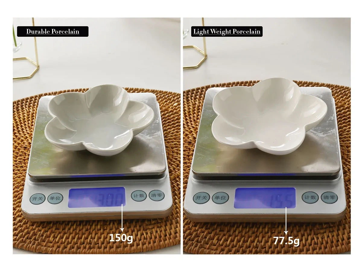 Lightweight Porcelain Plates, Built Tough for Commercial Use-1