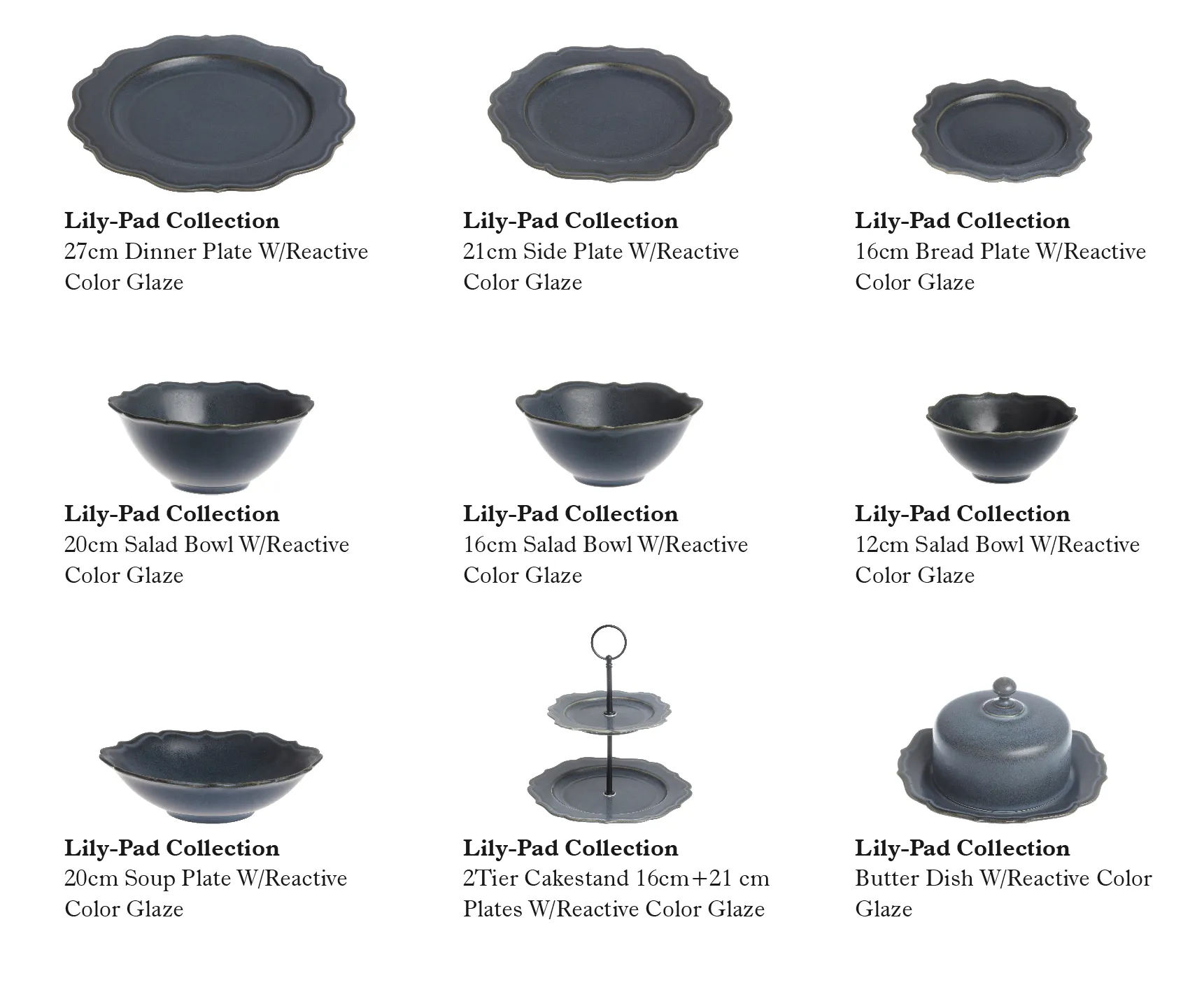 Reactive Glaze Deep Blue Hotel Dinnerware Wholesale Supply-9