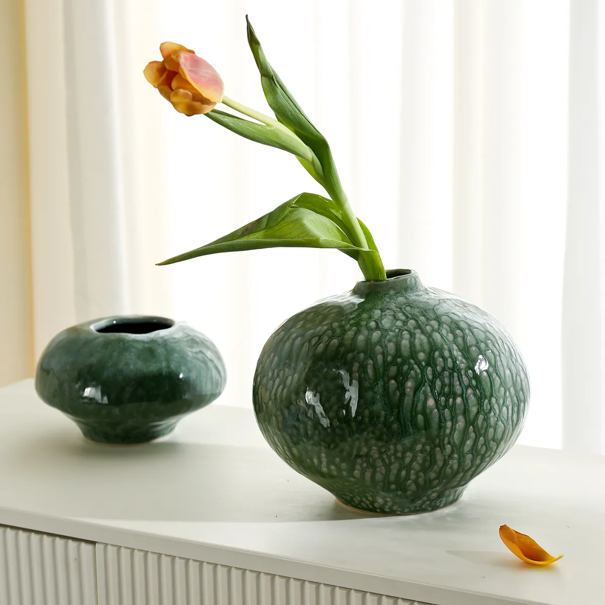 Reactive Glaze Wholesale Decorative Vases With Multi-Size-5