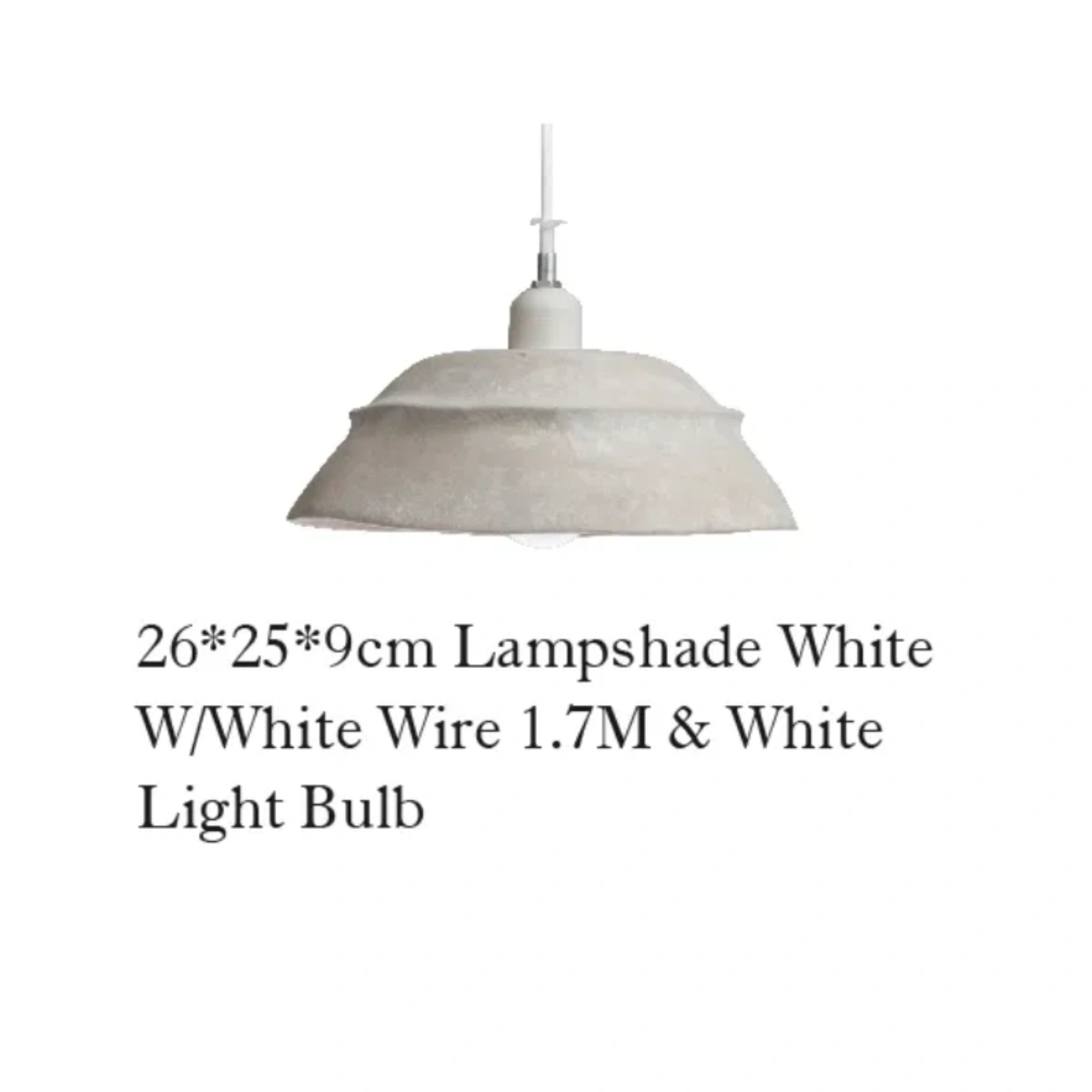 Rustic Ceramic Pendant Light Wholesale with White Light Bulb-2