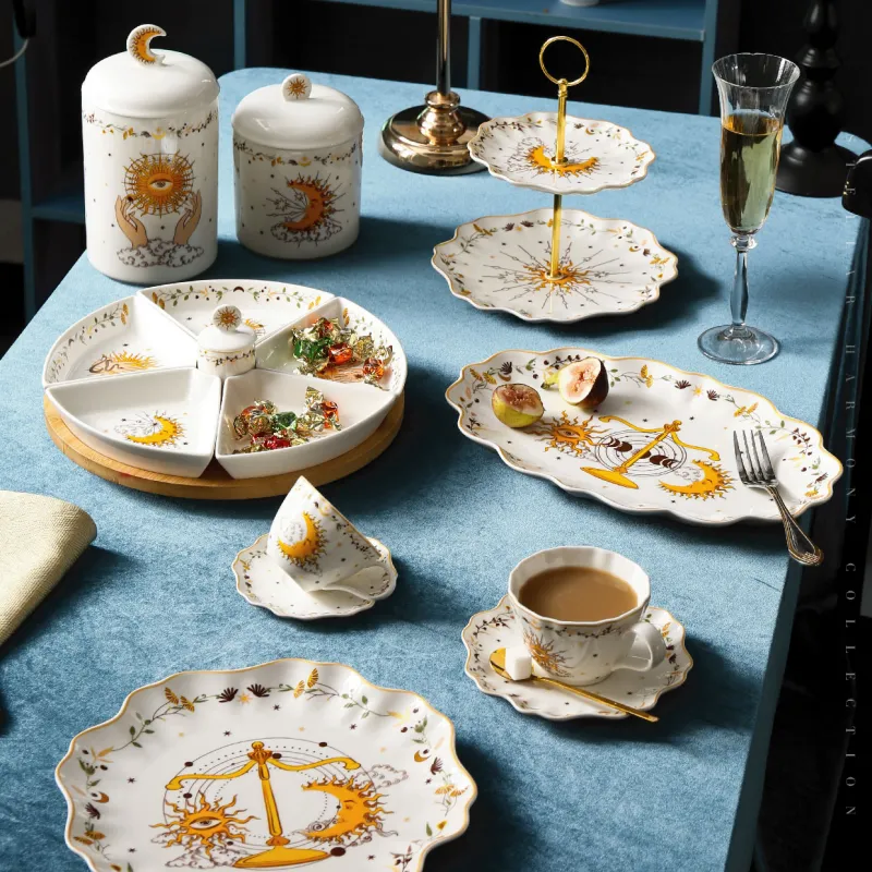 Wholesale Dinnerware For Restaurants, Art Deco Crockery Set-4