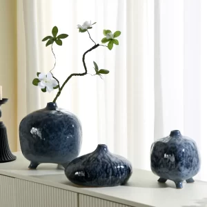 Wholesale Floral Vases Containers With Reactive Glaze Finish-1