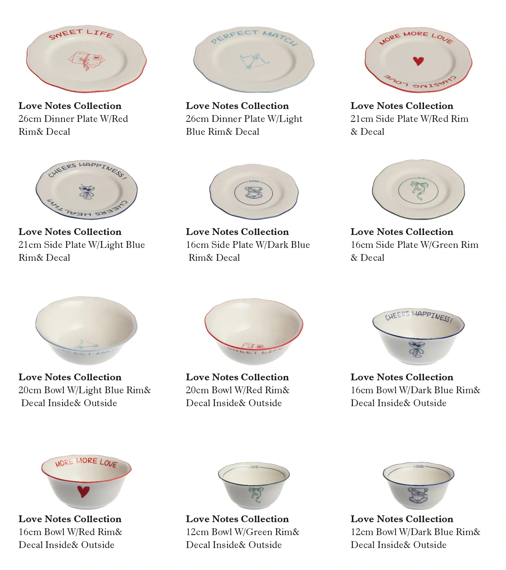 Wholesale White Porcelain Dinnerware with Heartwarming Note-1