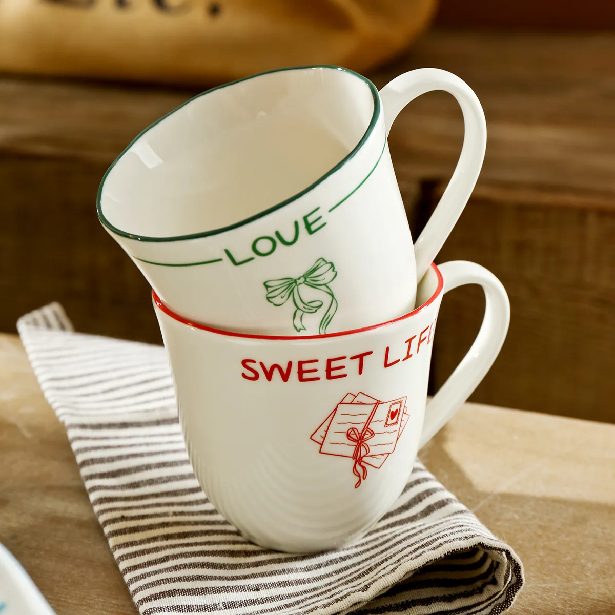 Wholesale White Porcelain Dinnerware with Heartwarming Note-4