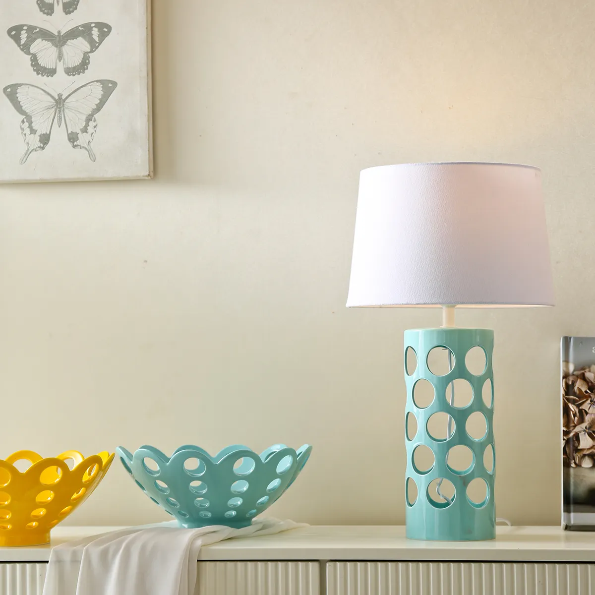 Wholesale Modern Bedside Lamp, Ceramic Base Table Lamps-2