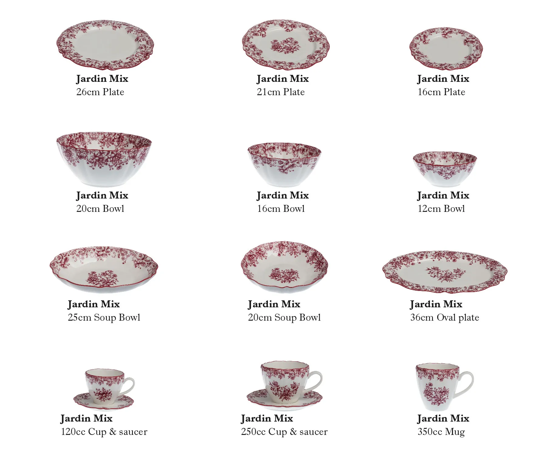 Exquisite Wholesale Floral Tableware with Red & Blue Pattern-11