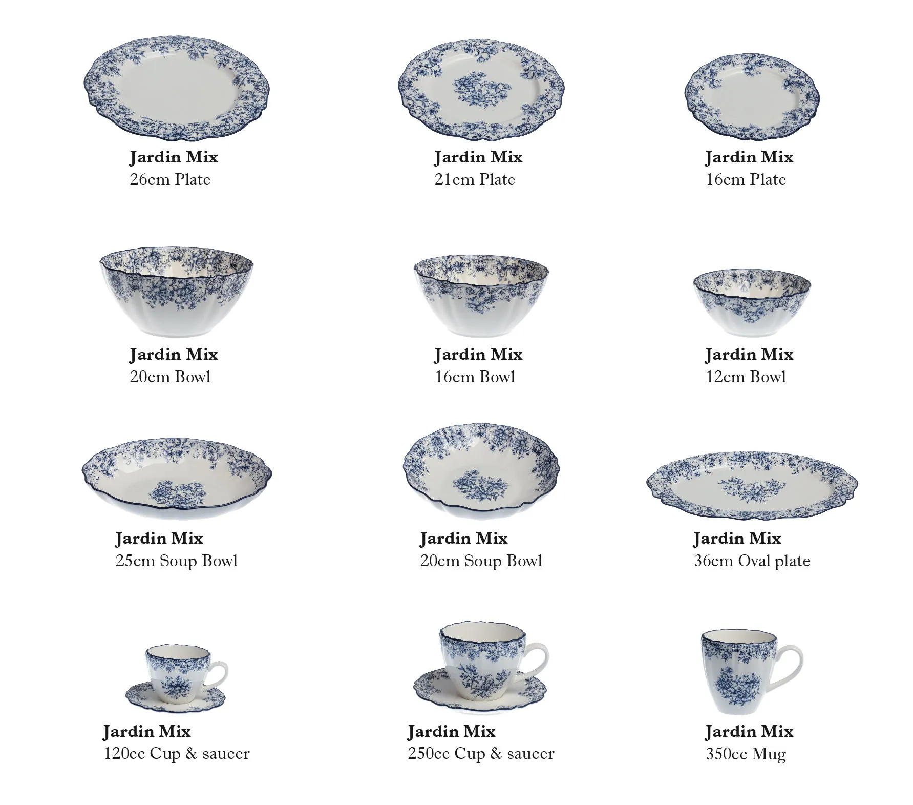 Exquisite Wholesale Floral Tableware with Red & Blue Pattern-12