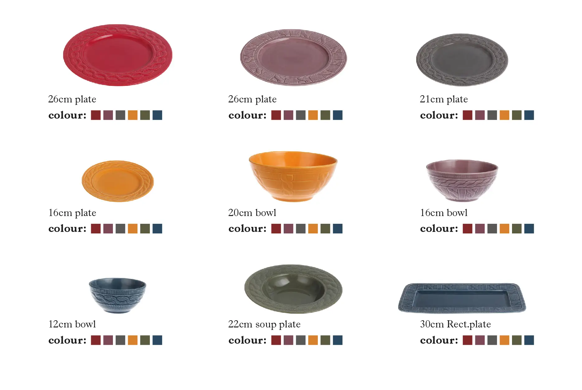 Exquisite Wholesale Hotel Tableware, Knit-Texture Porcelain Sets-12