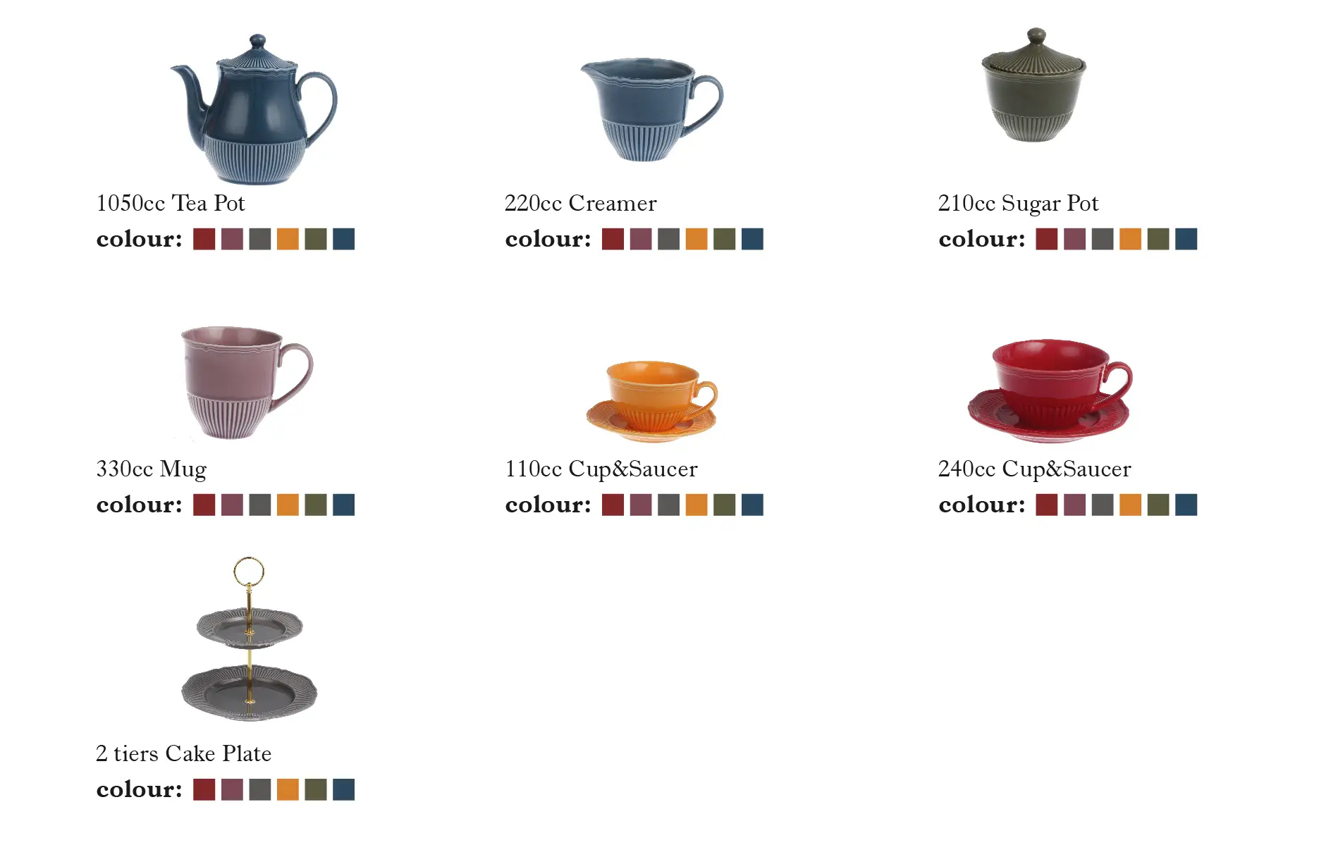 Vivid Color Wholesale Restaurant Tableware, Full Dining Sets-10