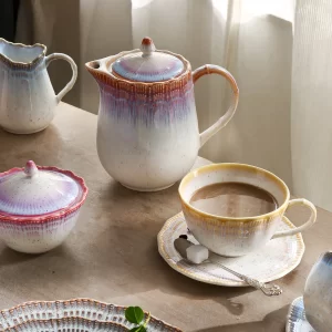 Elegant Wholesale Tea Pot Set with Drip Glaze Design-2